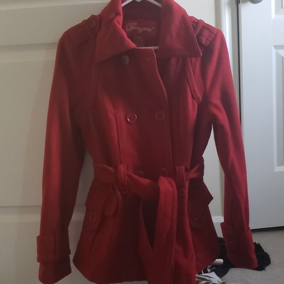 Red Pea Coat